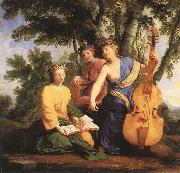 LE SUEUR, Eustache The Muse Terpsichore wf oil painting